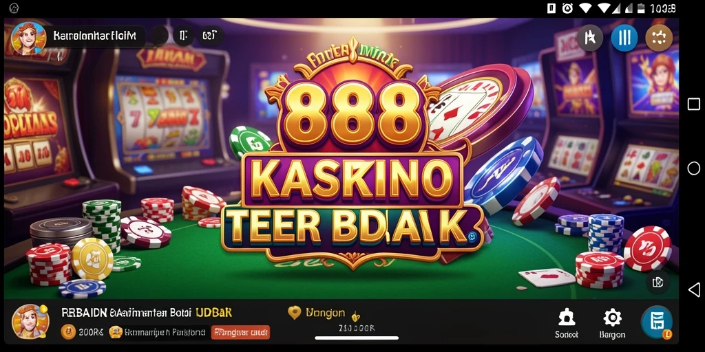 Tampilan gameplay yang menarik dalam aplikasi Kasino.