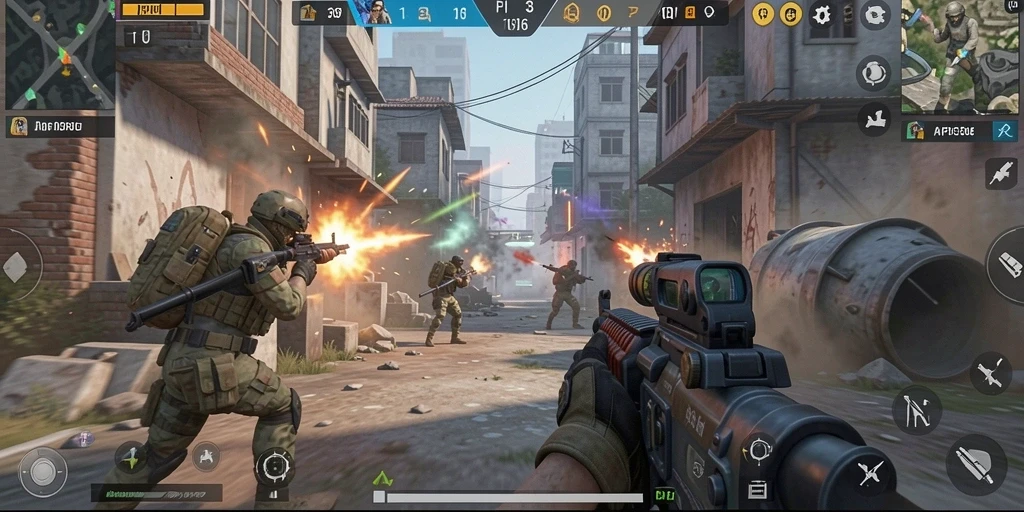 Screenshot API36 menampilkan aksi seru dari gameplay FPS yang mendebarkan.