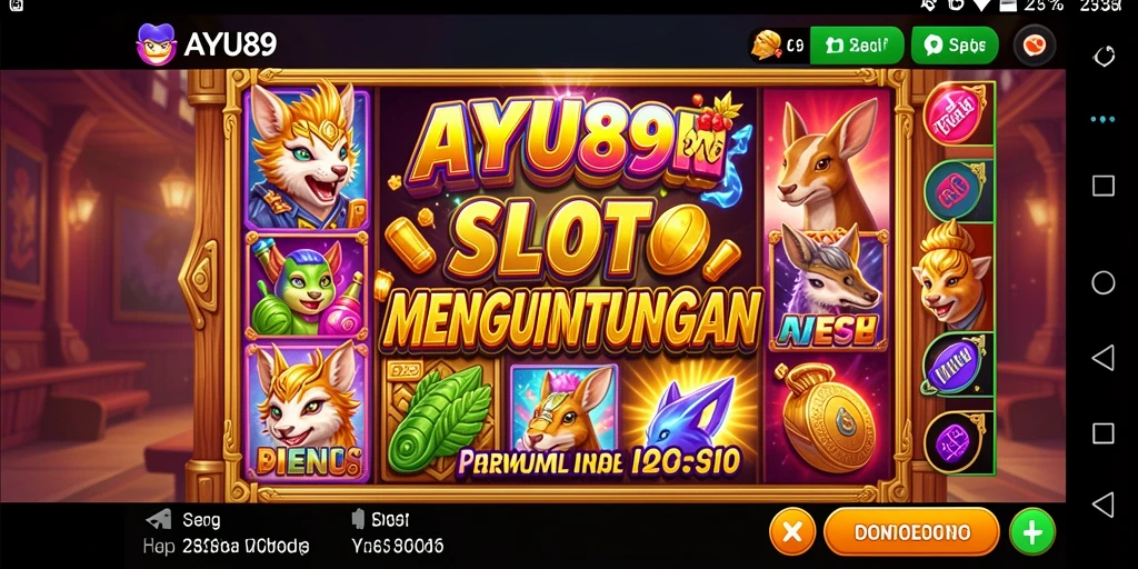 Tampilan gameplay AYU89 yang menarik dan penuh warna.