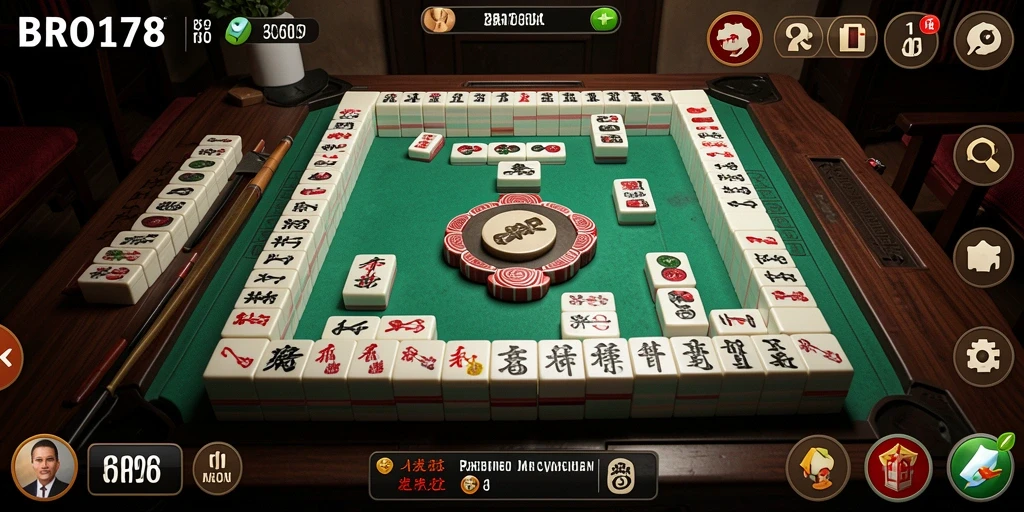 Tampilan gameplay seru dan strategis Mahjong BRO178.