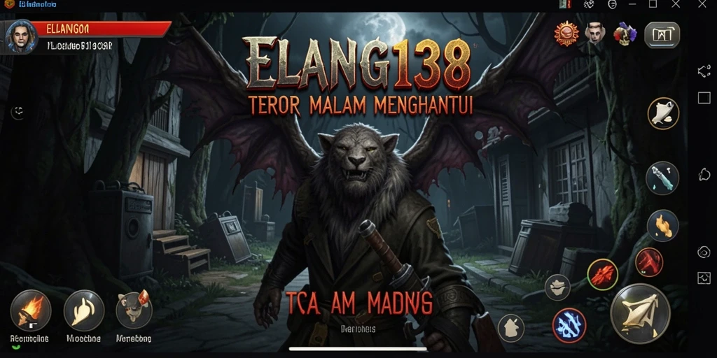 Tampilan screenshot utama ELANG138 menampilkan suasana Horror yang mencekam.