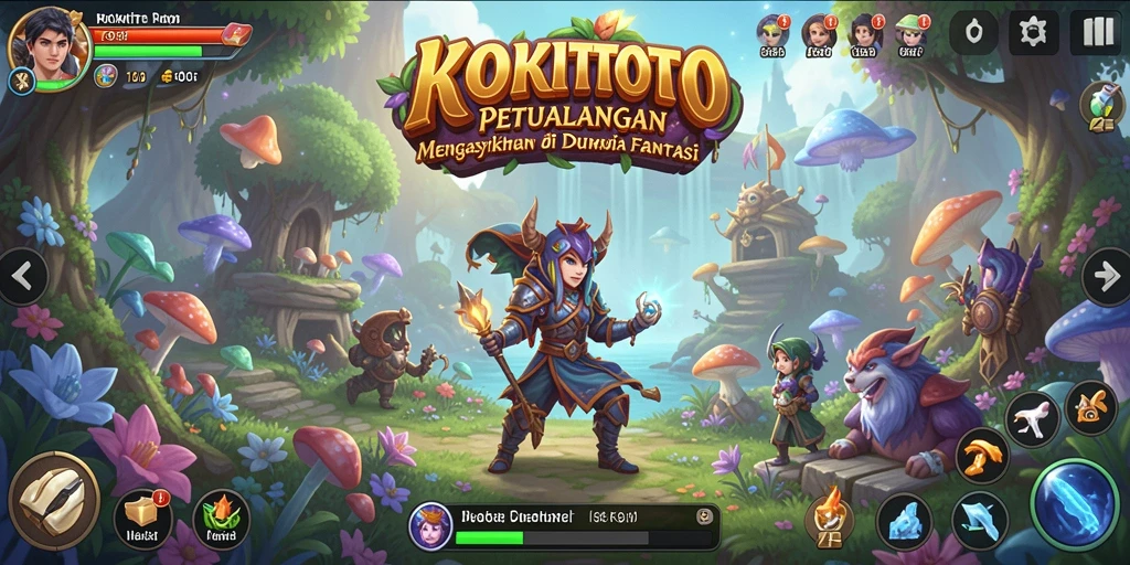Menampilkan gameplay KOKITOTO yang mendebarkan dan penuh petualangan.