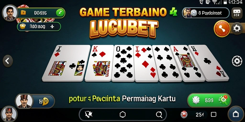 Tampilan gameplay menarik dari LUCUBET yang menampilkan keseruan permainan Domino.