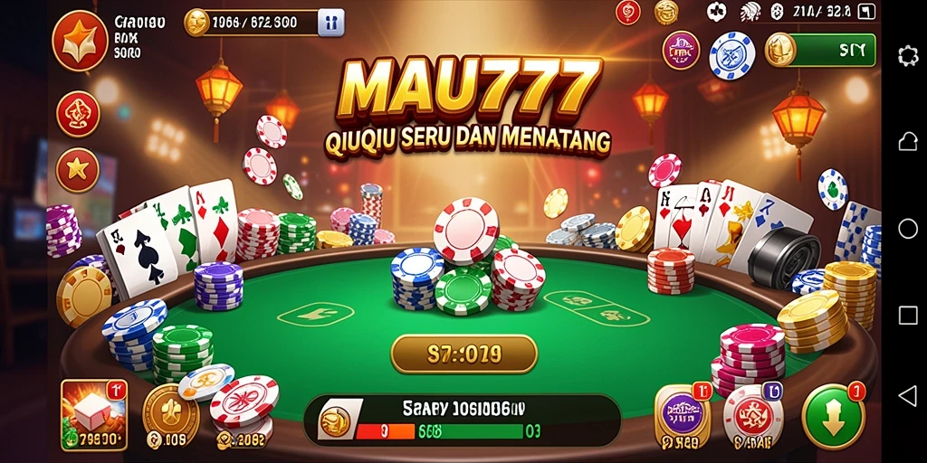 Tampilan gameplay QiuQiu di MAU777 yang seru dan menantang.