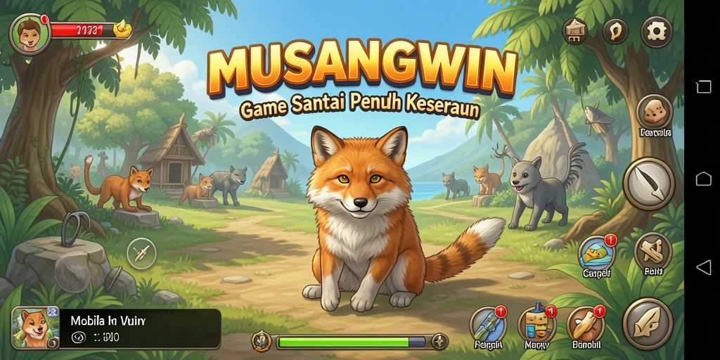 Tangkapan layar dari gameplay MUSANGWIN yang menyenangkan dan santai.