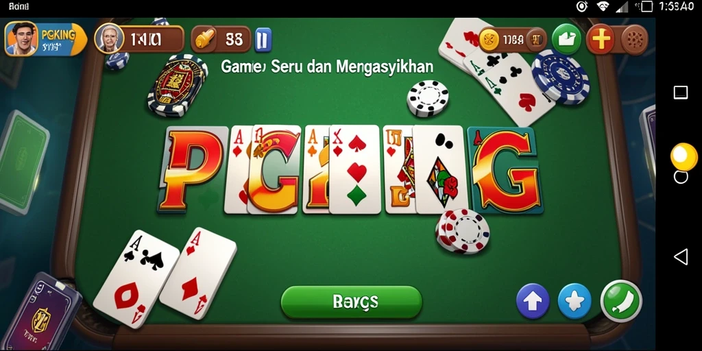 Tampilan menarik dari gameplay domino PGKING yang seru.