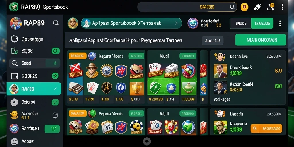 Tampilan screenshot gameplay RAP89 dalam taruhan olahraga.
