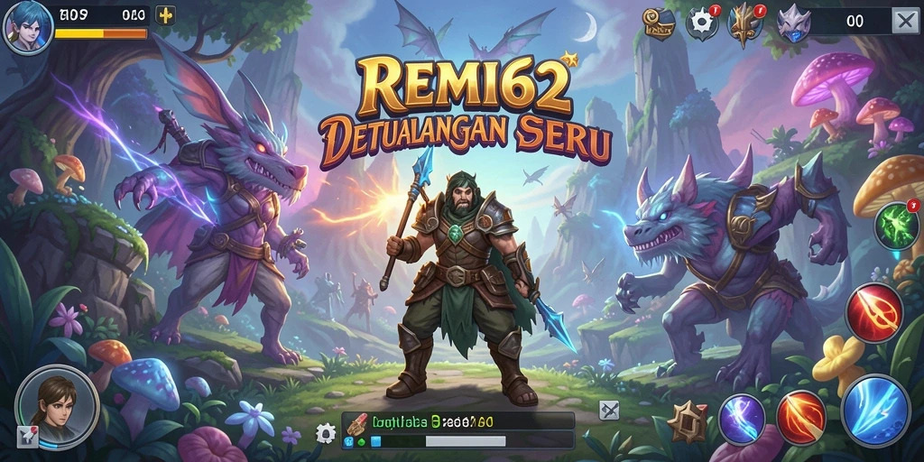 Tampilan gameplay menakjubkan dalam REMI62 dengan aksi petualangan seru.