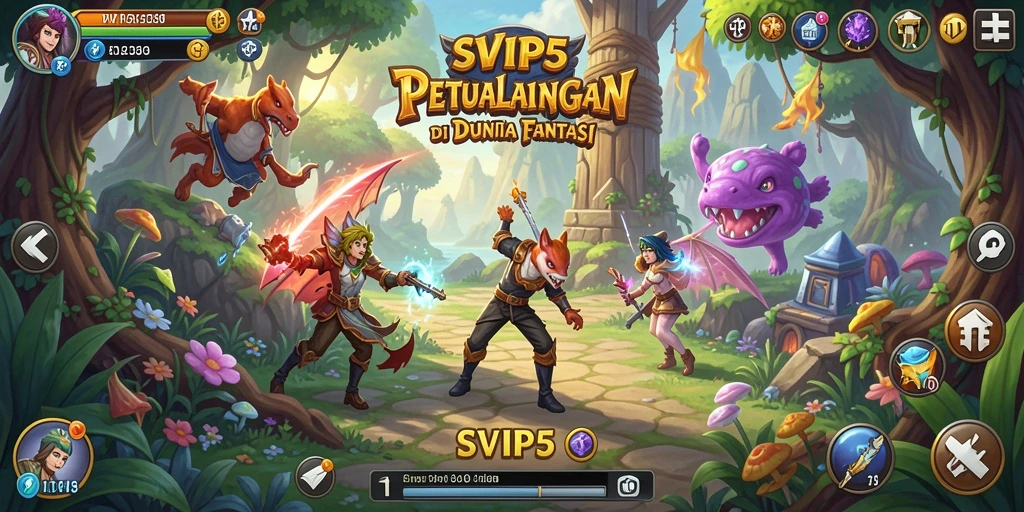 Tampilan gameplay seru di dunia petualangan SVIP5.